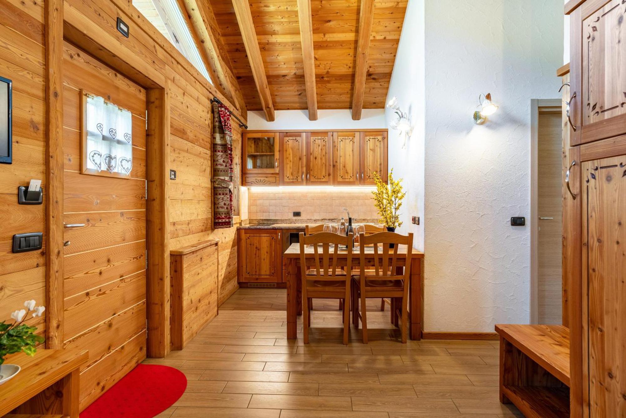 Вилла Chalet Camping Fae 3 Мадонна-ди-Кампильо Экстерьер фото